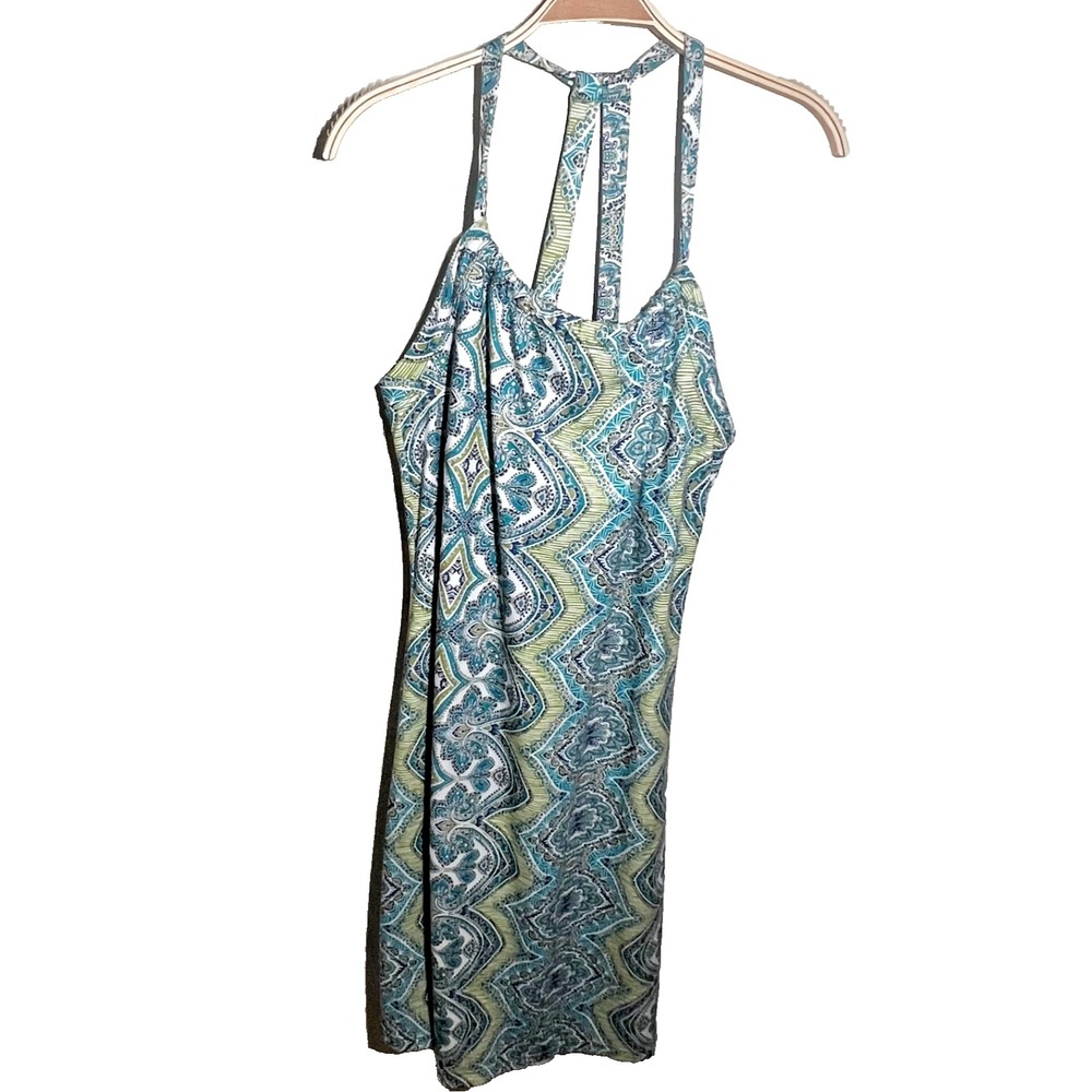 Prana  Quinn Dress  Active  Racerback Dress Built in Bra Sz Large Athleisure‎